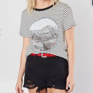 Life Clothing Co. Striped Graphic T-Shirt